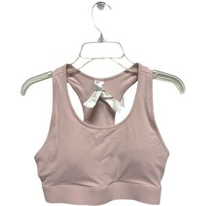Fabletics Baby Pink Medium Support Sports Bra Workout Gym Athletic Size Large